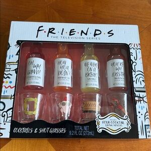 FRIENDS Tv show Cocktails and shot glasses